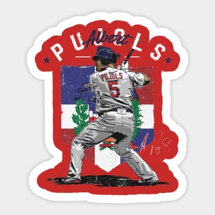 Albert Pujols St. Louis Country Flag Sticker